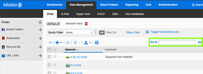 Infoblox Go to Function